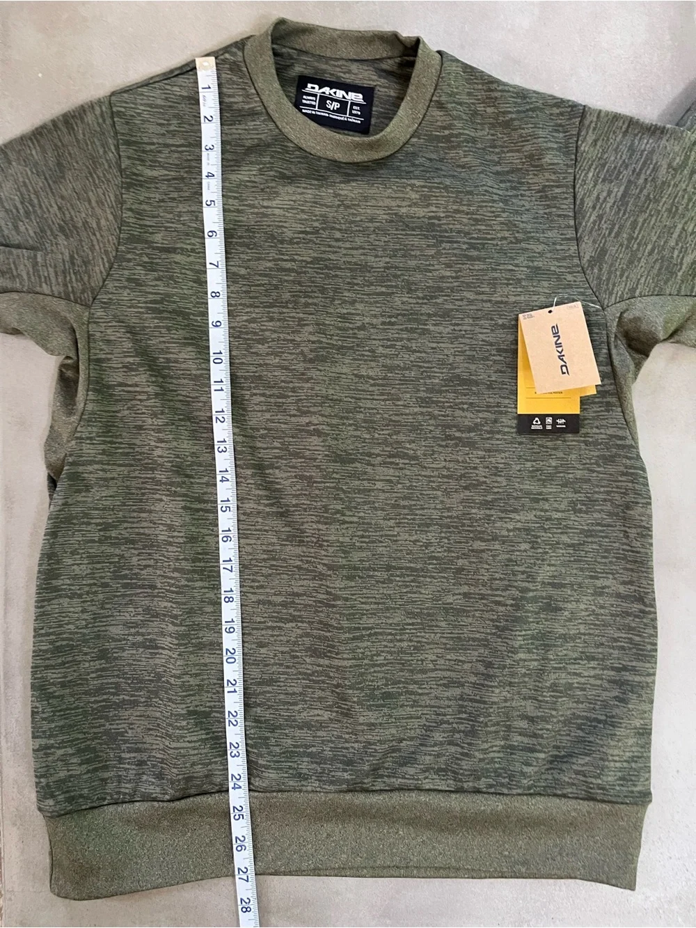 Dakine Men's Liberator Lightweight Crew Sweatshirt Green Heather Small S NWT